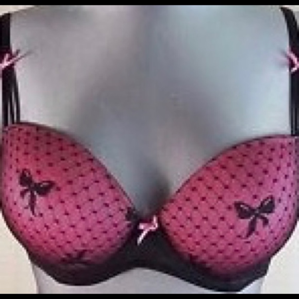 Betsey Johnson Intimates Lace Demi Bra 36C